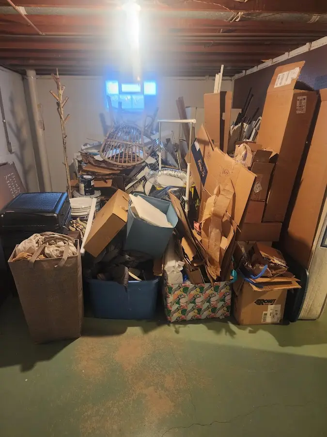 Roll-off dumpster container at job site for 2 Yard Dumpster Rental in Palmdale